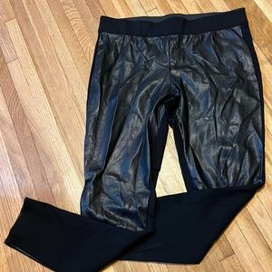 THE. BEST. PULL ON LEGGING! Joe Fresh faux-leather front legging